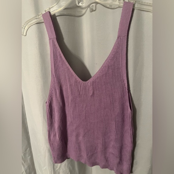 Lilac Knit Short Tank - Picture 4 of 5